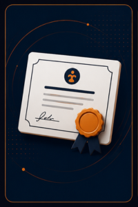 Certificado de participação ao final das 4 aulas